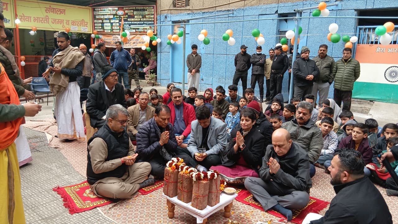 Bhoomi Pujan ceremony of Apna Bhojanalay at GMC Jammu